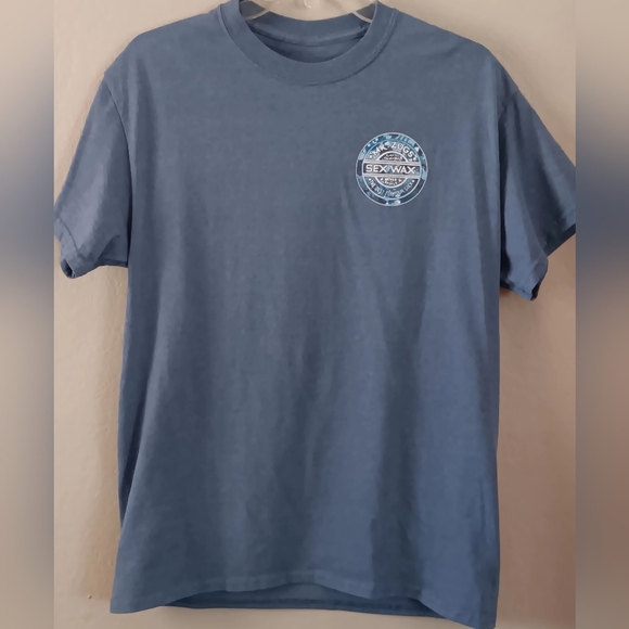 MR. ZOGS SEX WAX Graphic Surfer Tee T-shirt M Blue Vintage Style - Picture 2 of 8